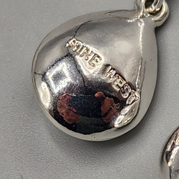 Costume Jewelry Teardrop Earrings Bundle of 5 Nine West Blue Silver - Picture 8 of 14